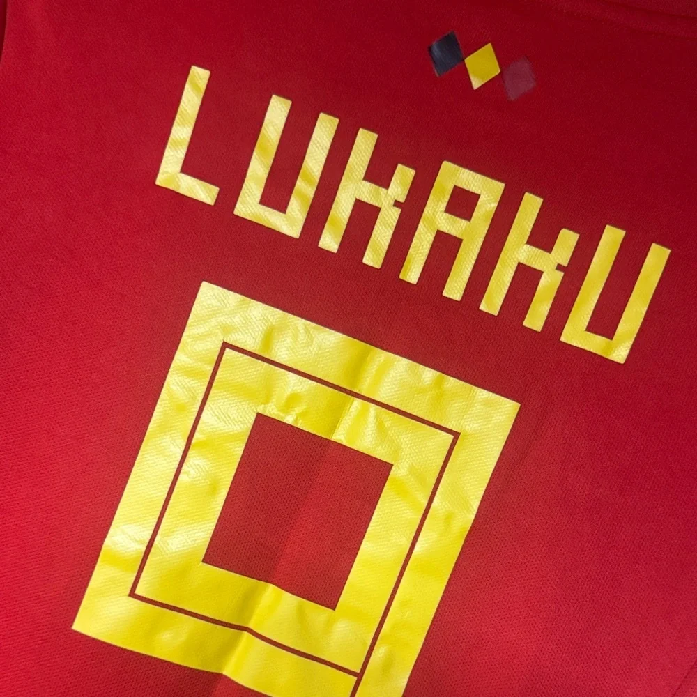 Belgium Home Soccer jersey - 2018 World Cup Eden Hazard #9 Lukaku - Picture 6 of 7